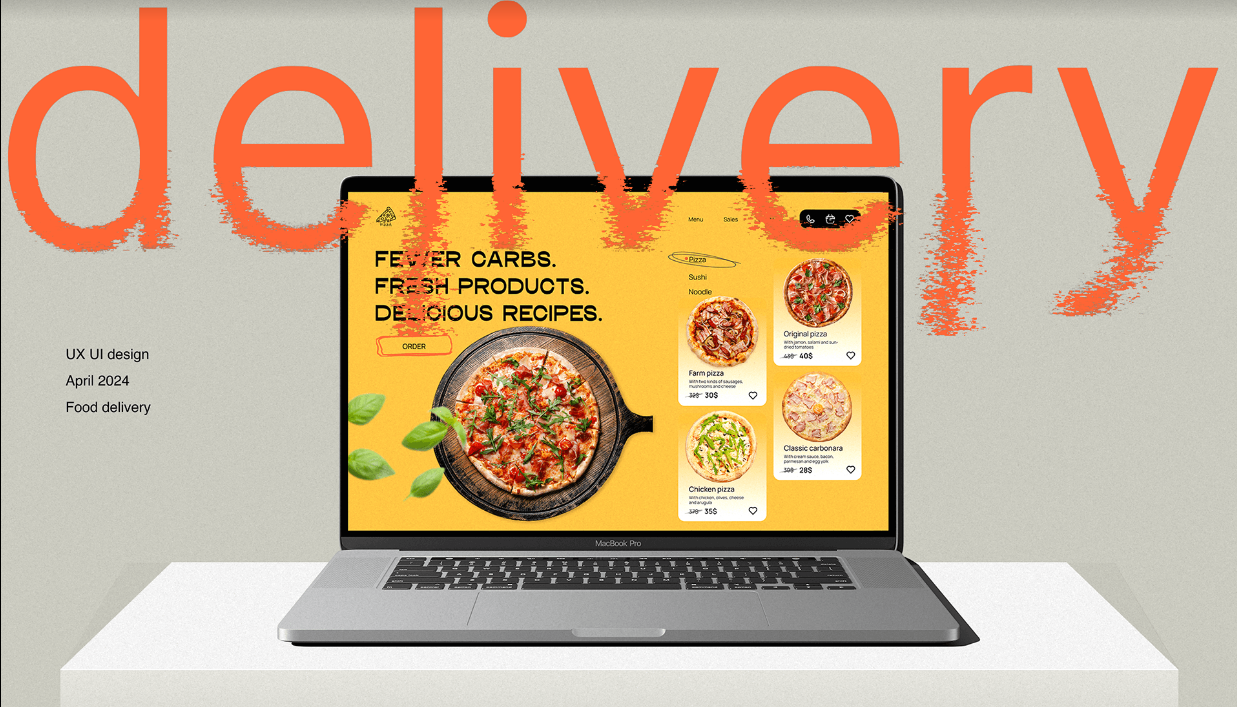 Food delivery restaurant website